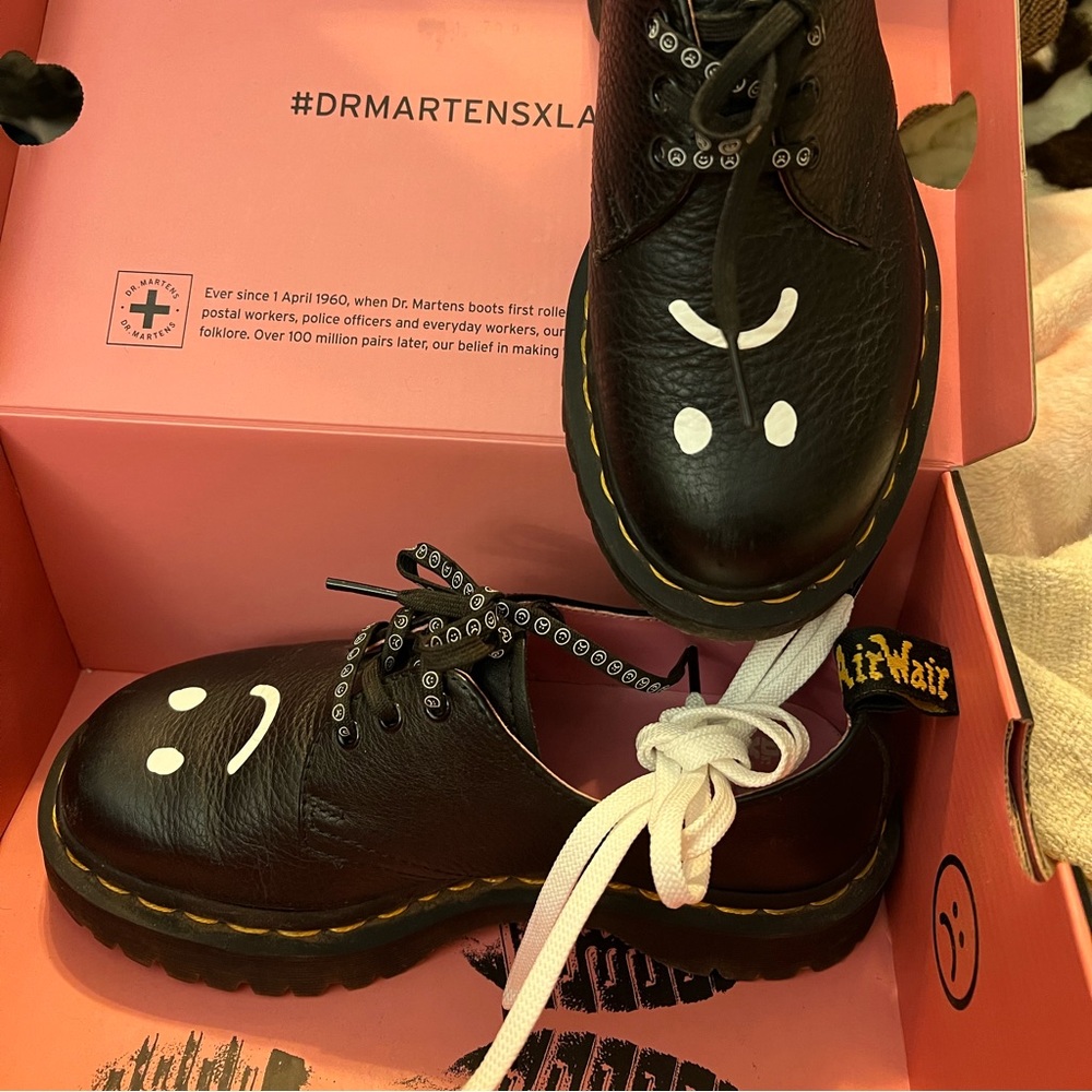 Doc marten x LO bex Happy sad lace up shoes 1461
